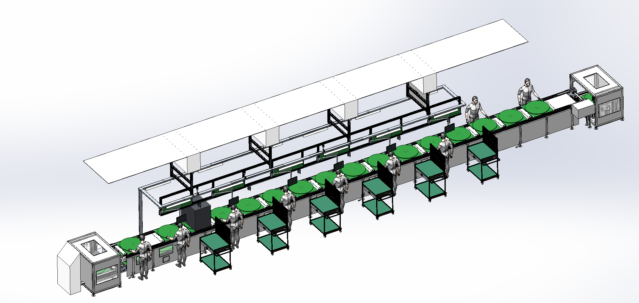 锂电充电机装配线